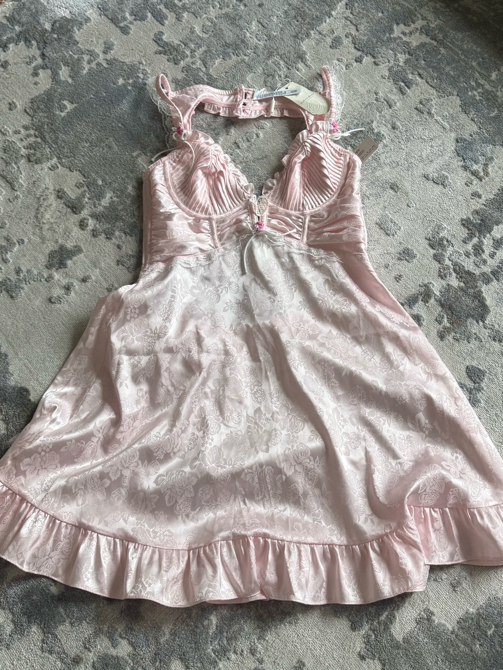 Ailani Pink Slip Dress - For Love and Lemons - Size S - NWT